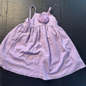 Janie & Jack Lavender Flower Sleeveless Dress size 3